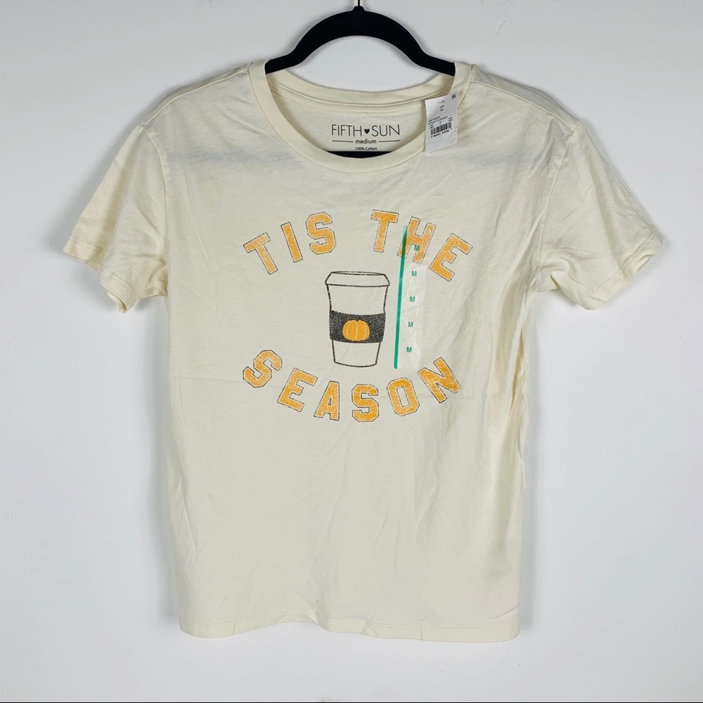 Fifth sun fall pumpkin spice t shirt latte coffee
